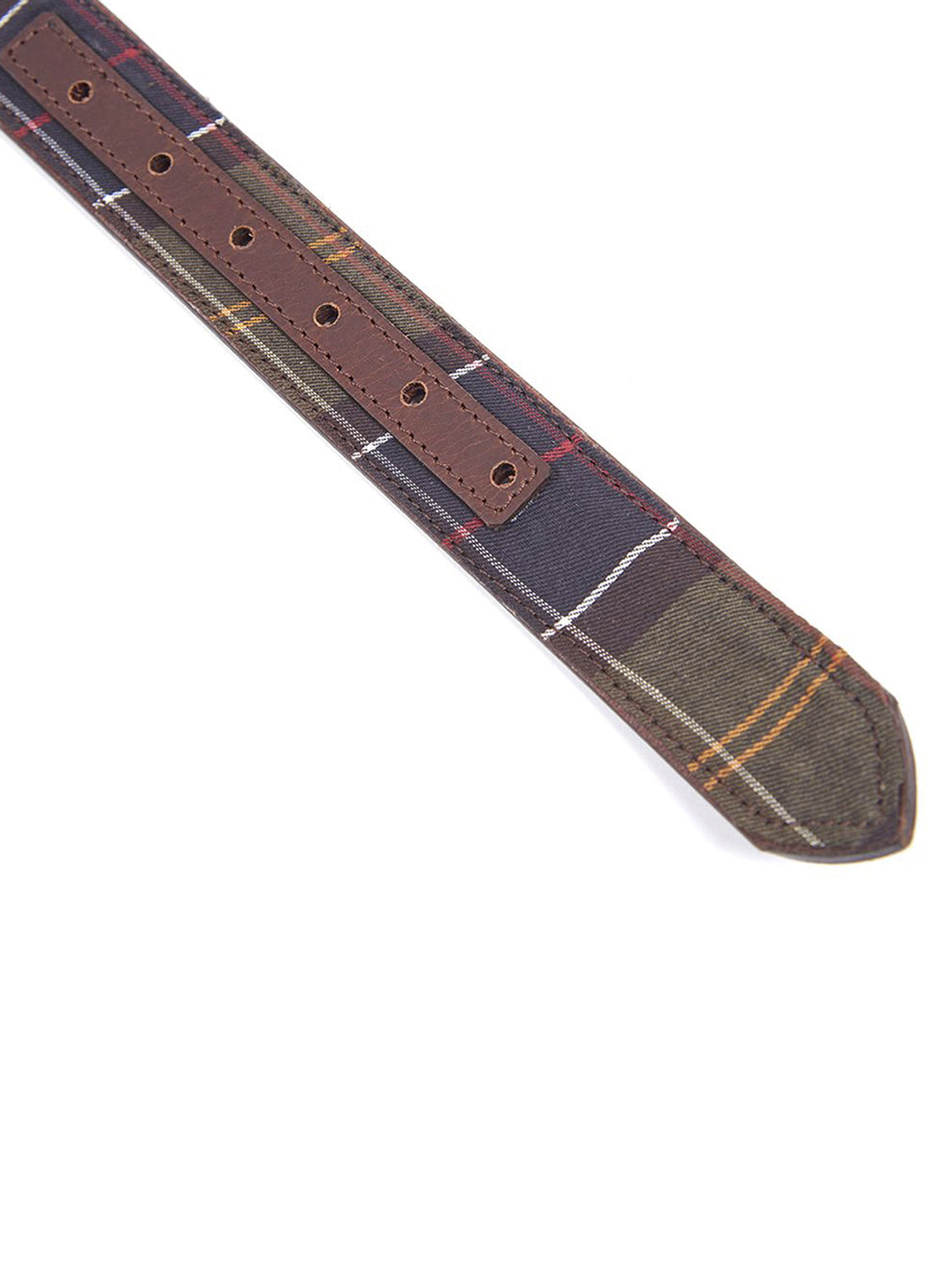 Reversible Tartan Leather Belt 