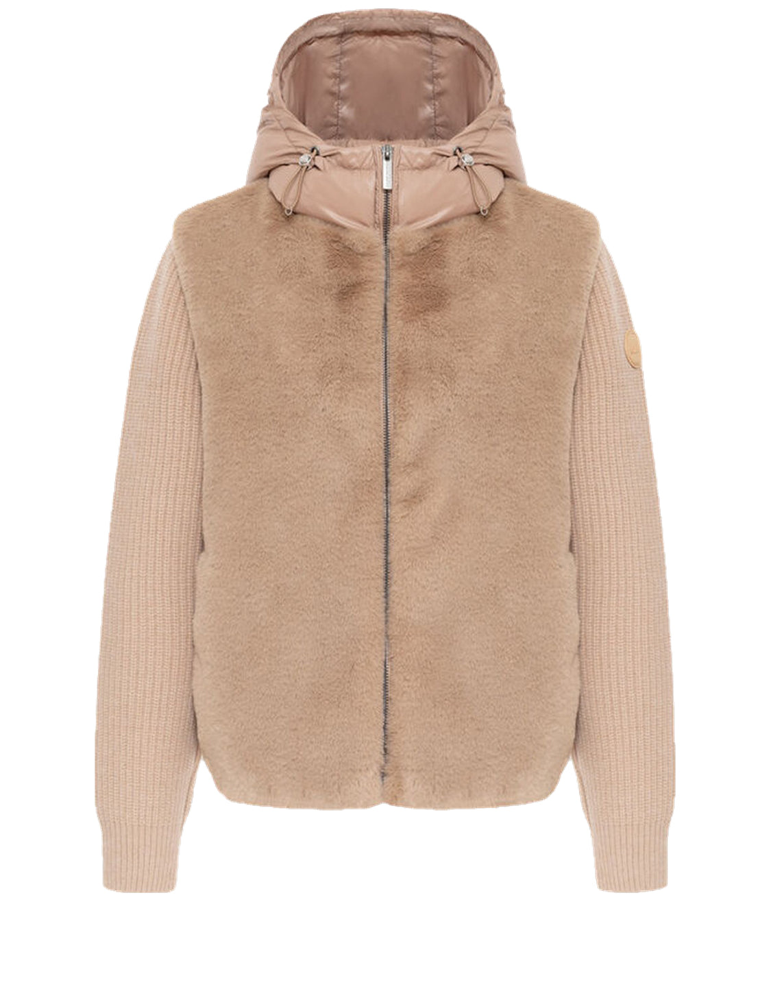 Giacca donna ibrida in eco pelliccia 
