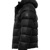 Double-Breasted Hooded Down Jacket