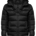 Double-Breasted Hooded Down Jacket
