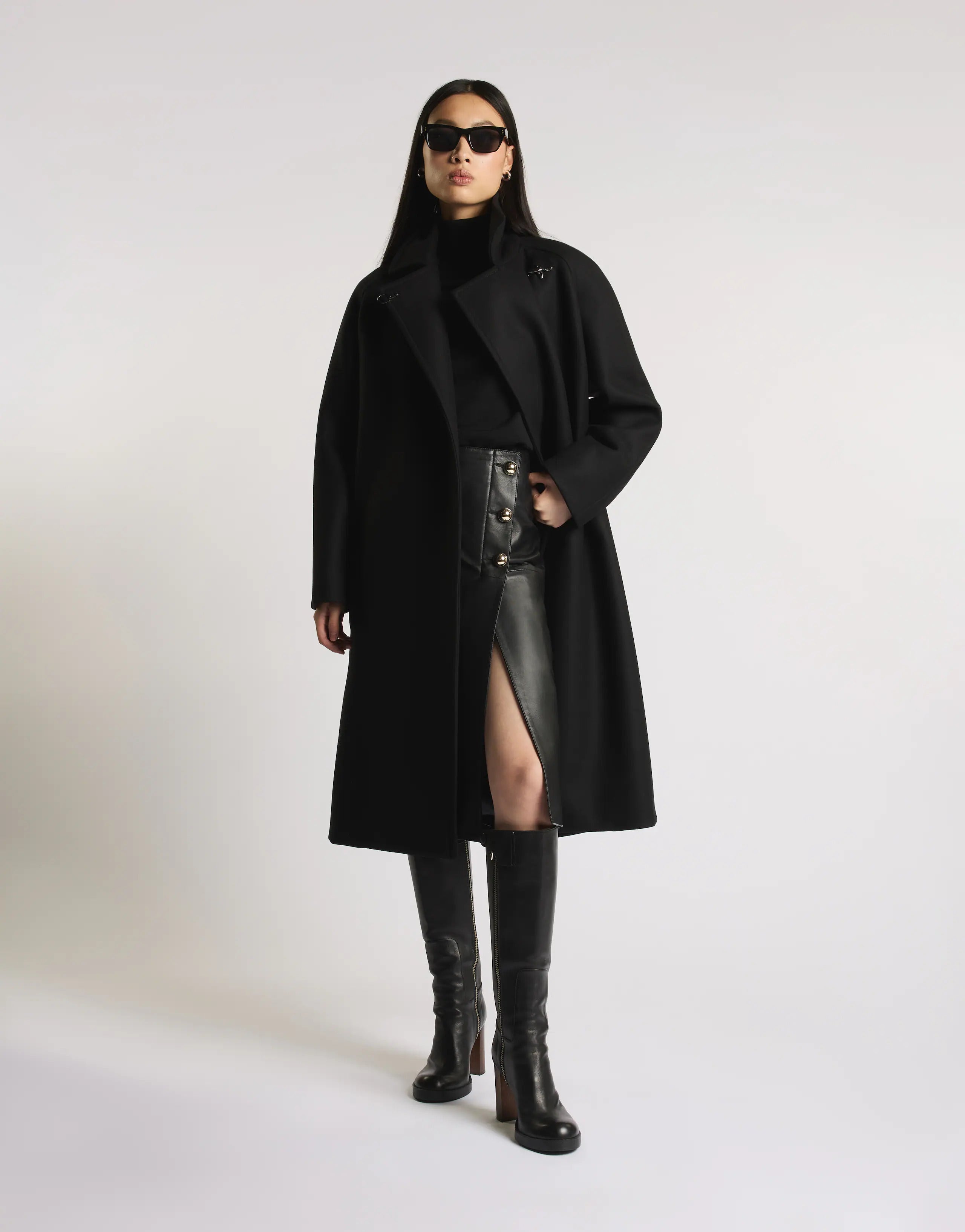 Wool Robe Coat + Hook