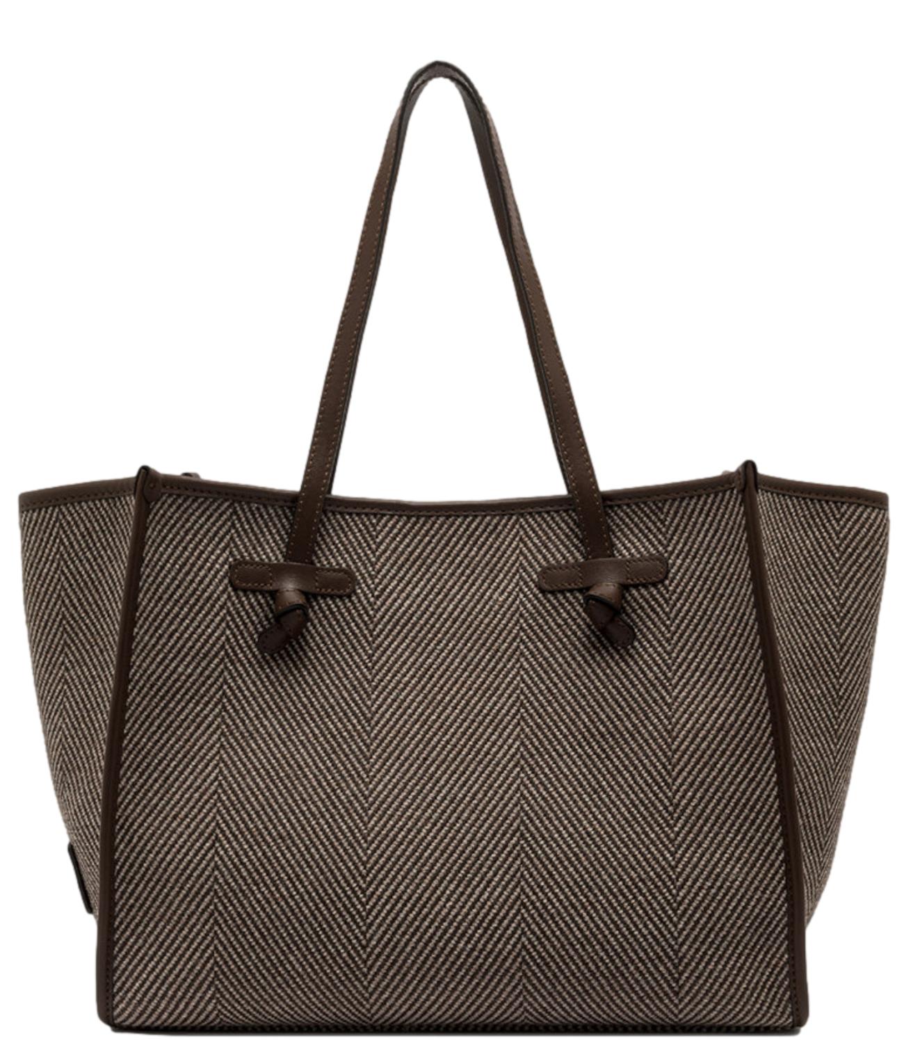 Marcella Bag Tessuto E Pelle Comm Cnv-Se 