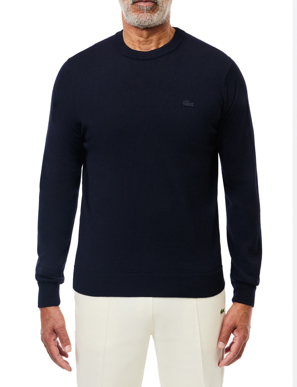 Maglione girocollo in lana merino 