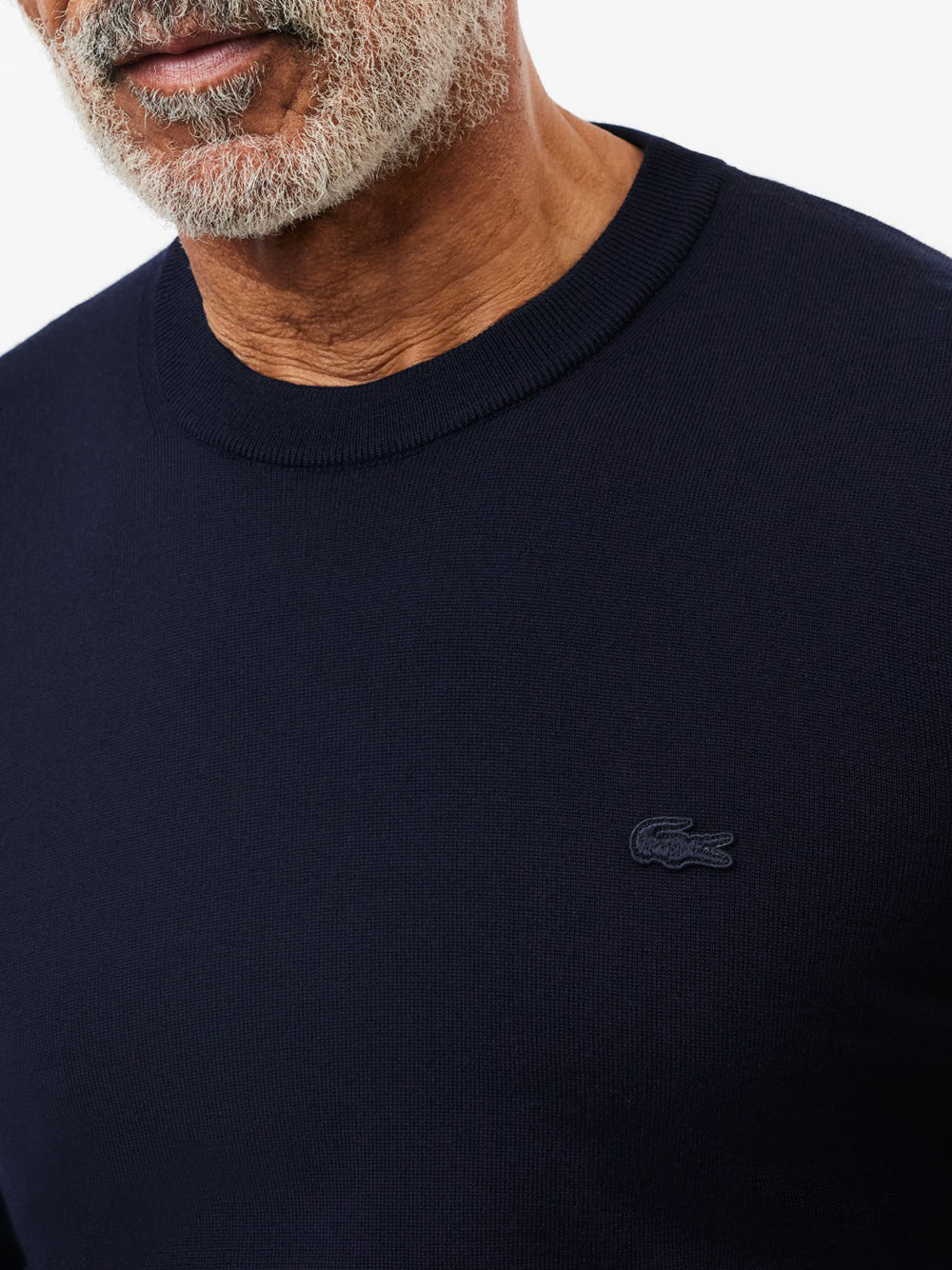 Maglione girocollo in lana merino 