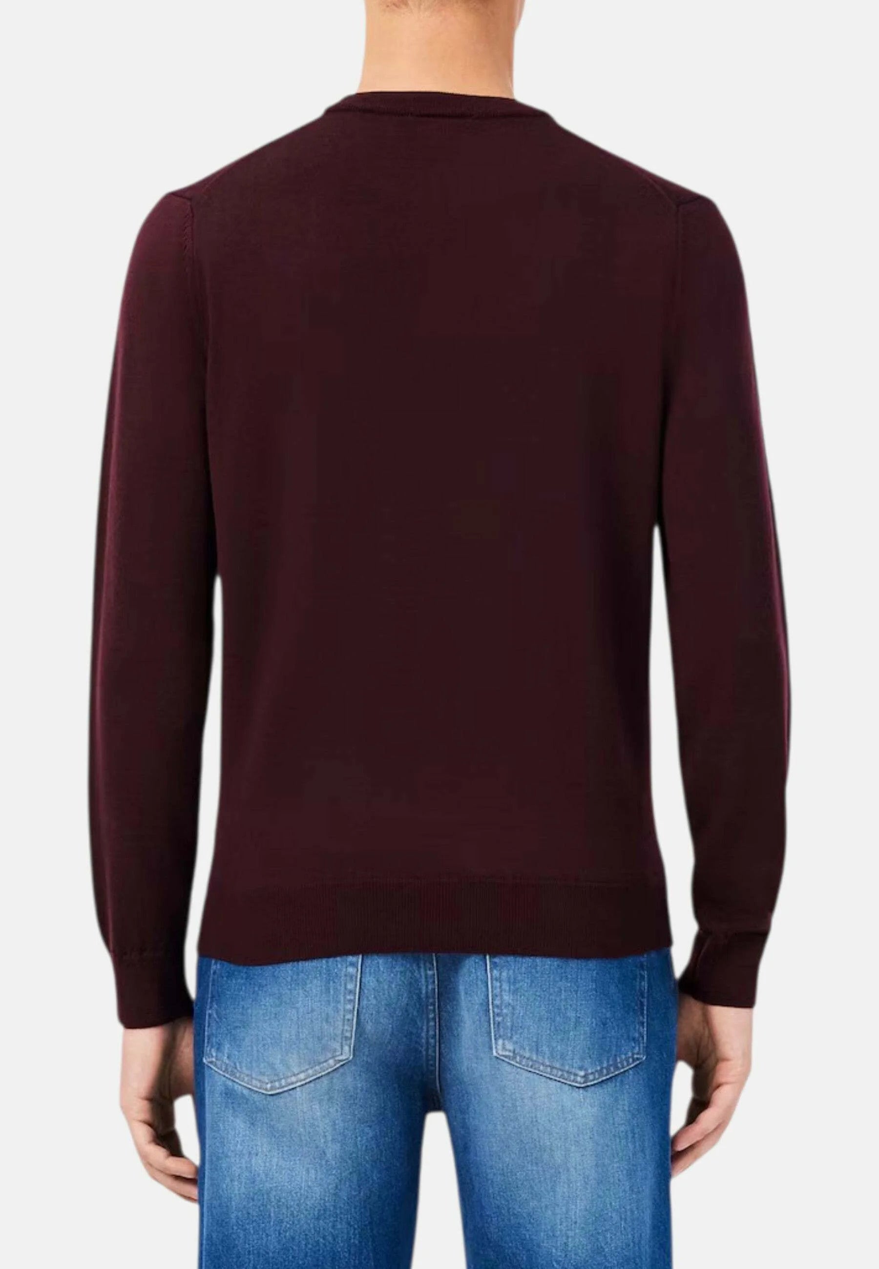 Maglione girocollo in lana merino 