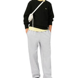 Carded wool cable-knit crew-neck sweater