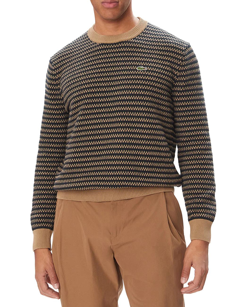 Maglione jacquard in cotone 