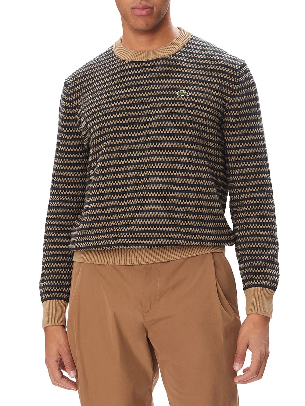 Maglione jacquard in cotone 