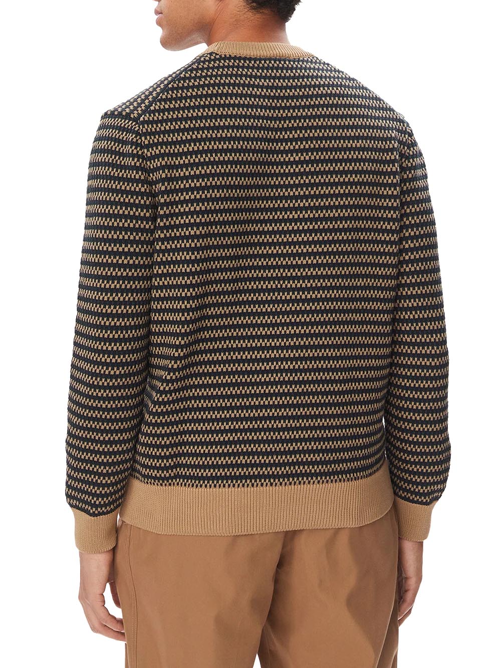 Maglione jacquard in cotone 