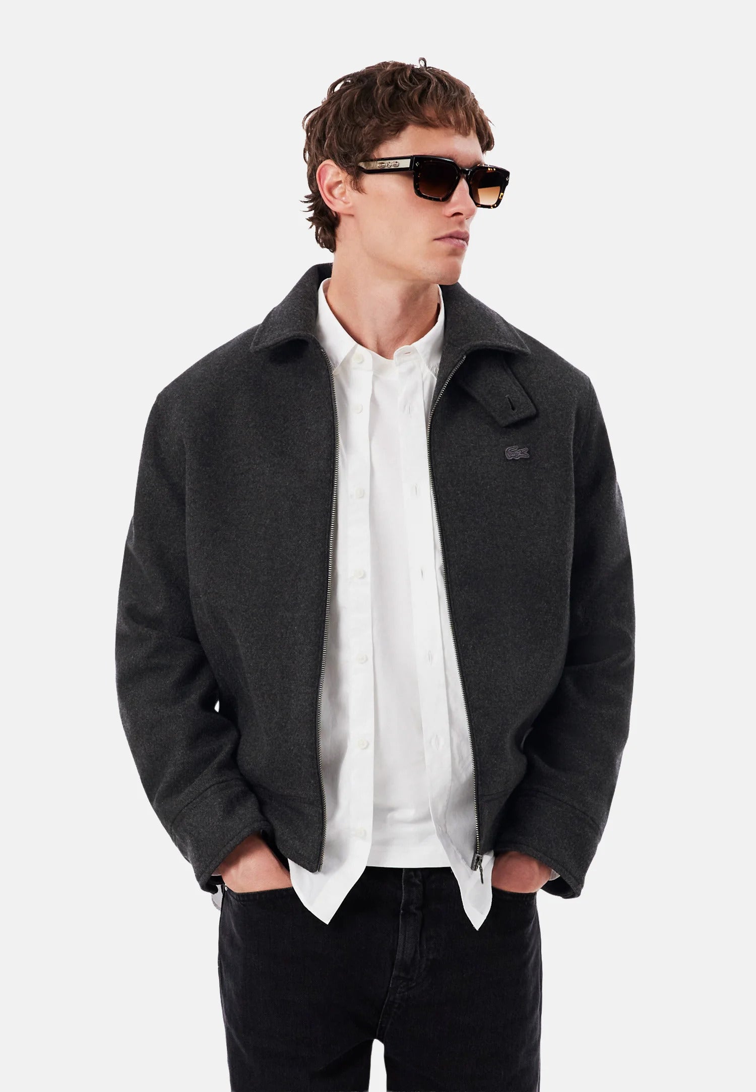 Thick padded wool jacket