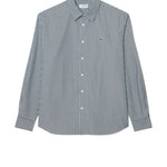 Camicia regular fit a righe in tessuto pinpoint 