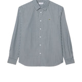 Camicia regular fit a righe in tessuto pinpoint 