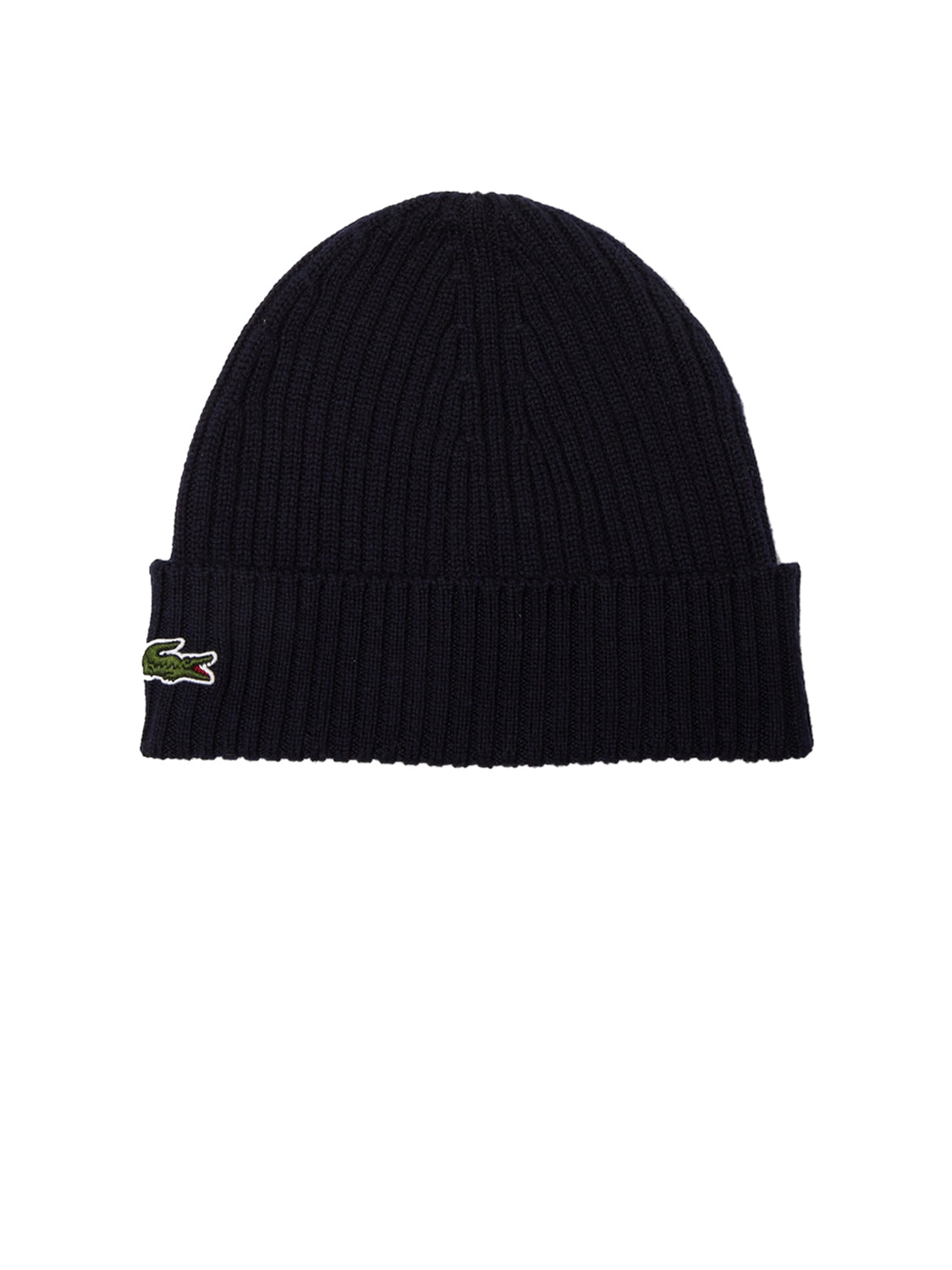Brushed ribbed wool beanie