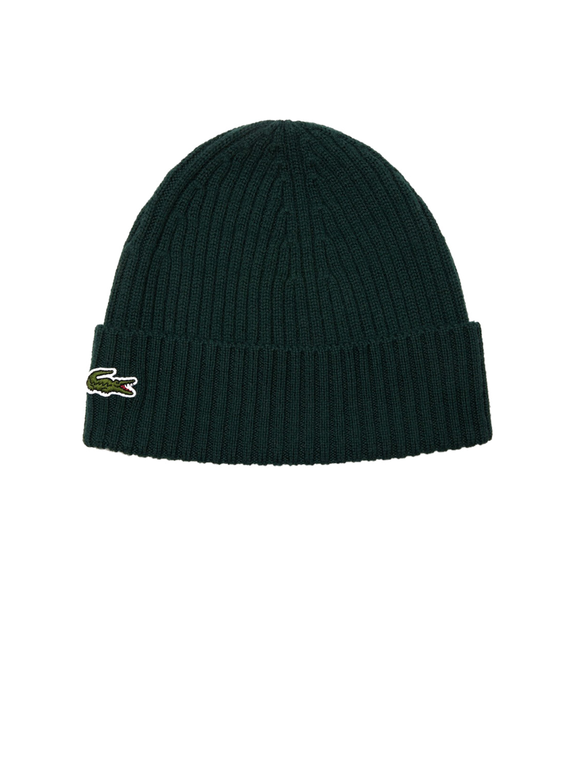 Brushed ribbed wool beanie