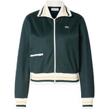 Striped zip-up sweatshirt