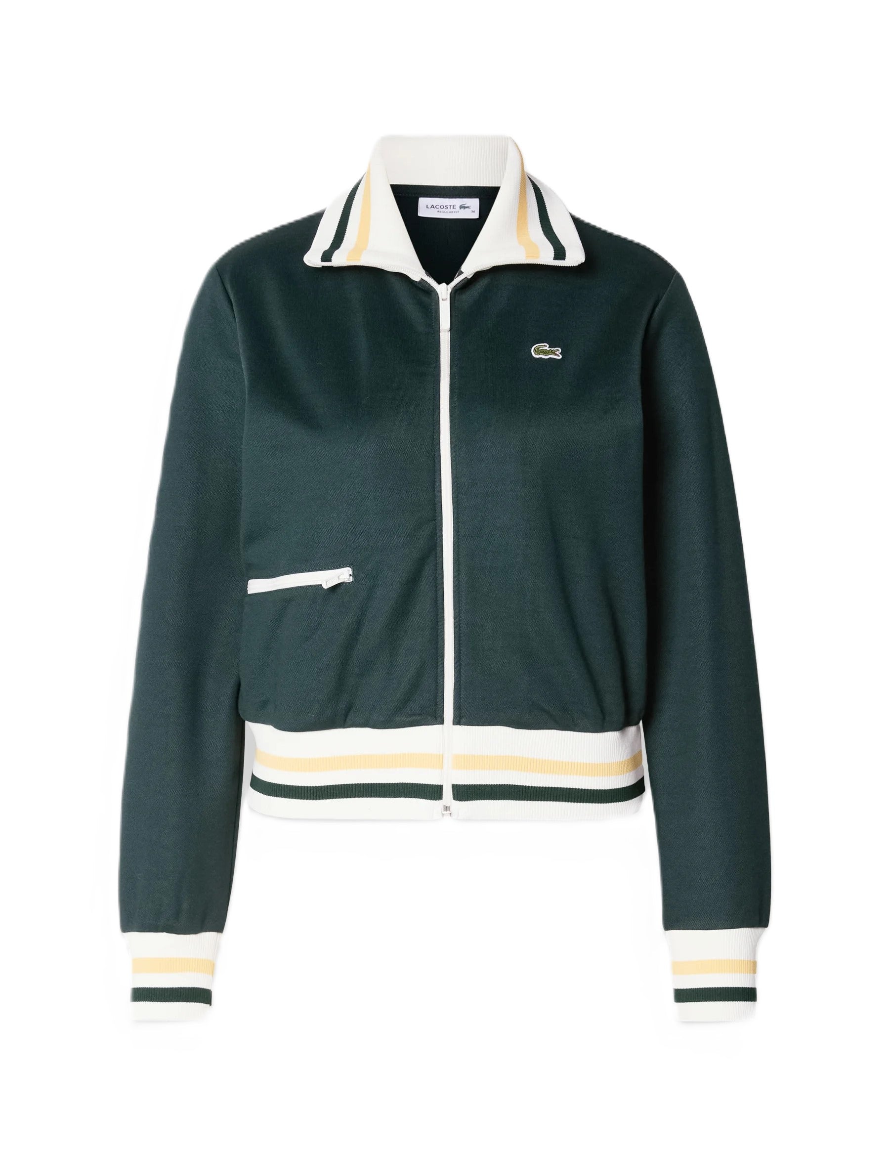 Felpa a righe con zip 