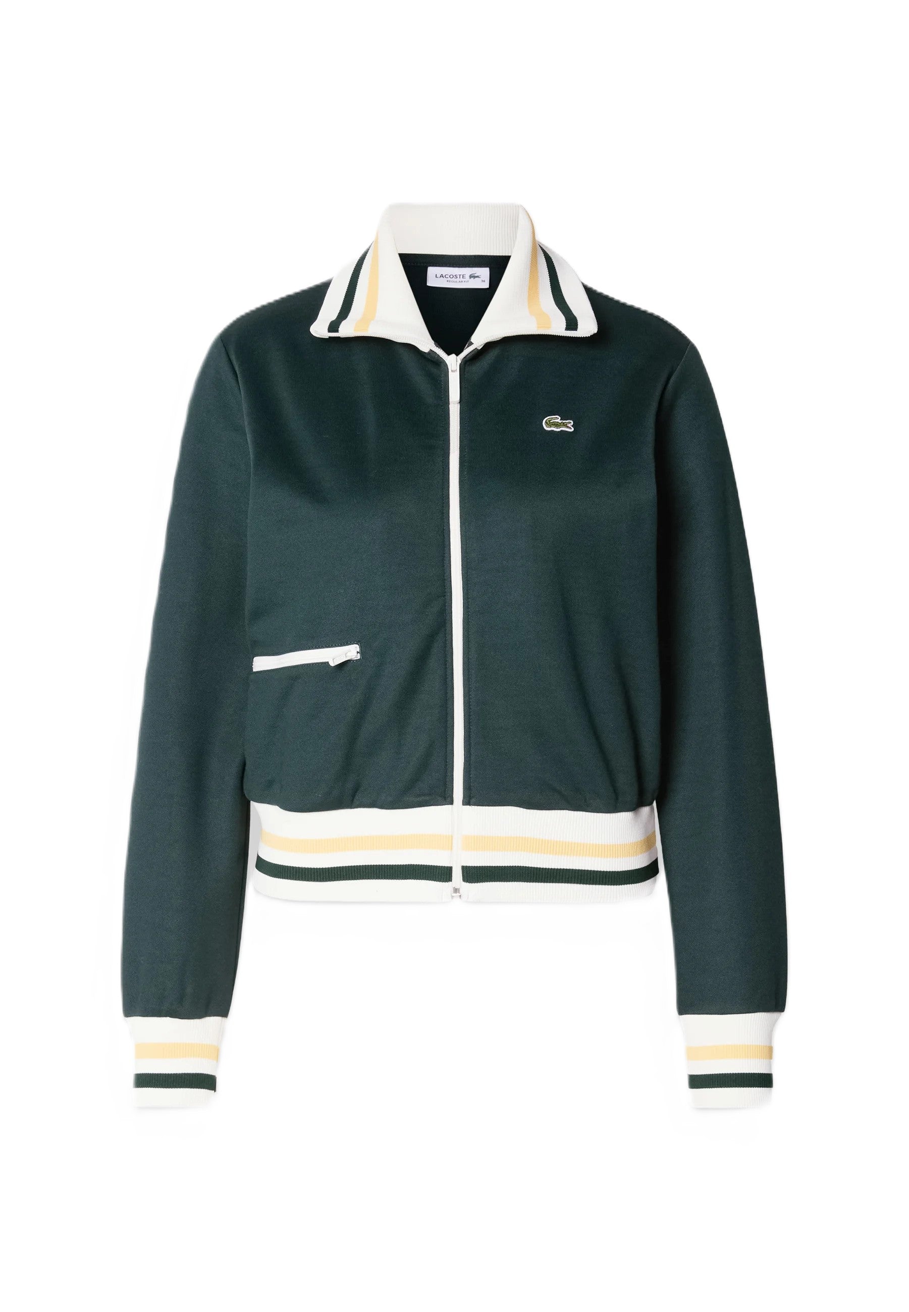 Striped zip-up sweatshirt