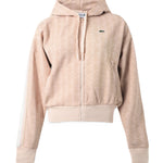 Felpa con cappuccio in jacquard con monogramma 