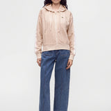 Felpa con cappuccio in jacquard con monogramma 