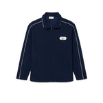 Felpa Tennis Heritage con zip e stemma 