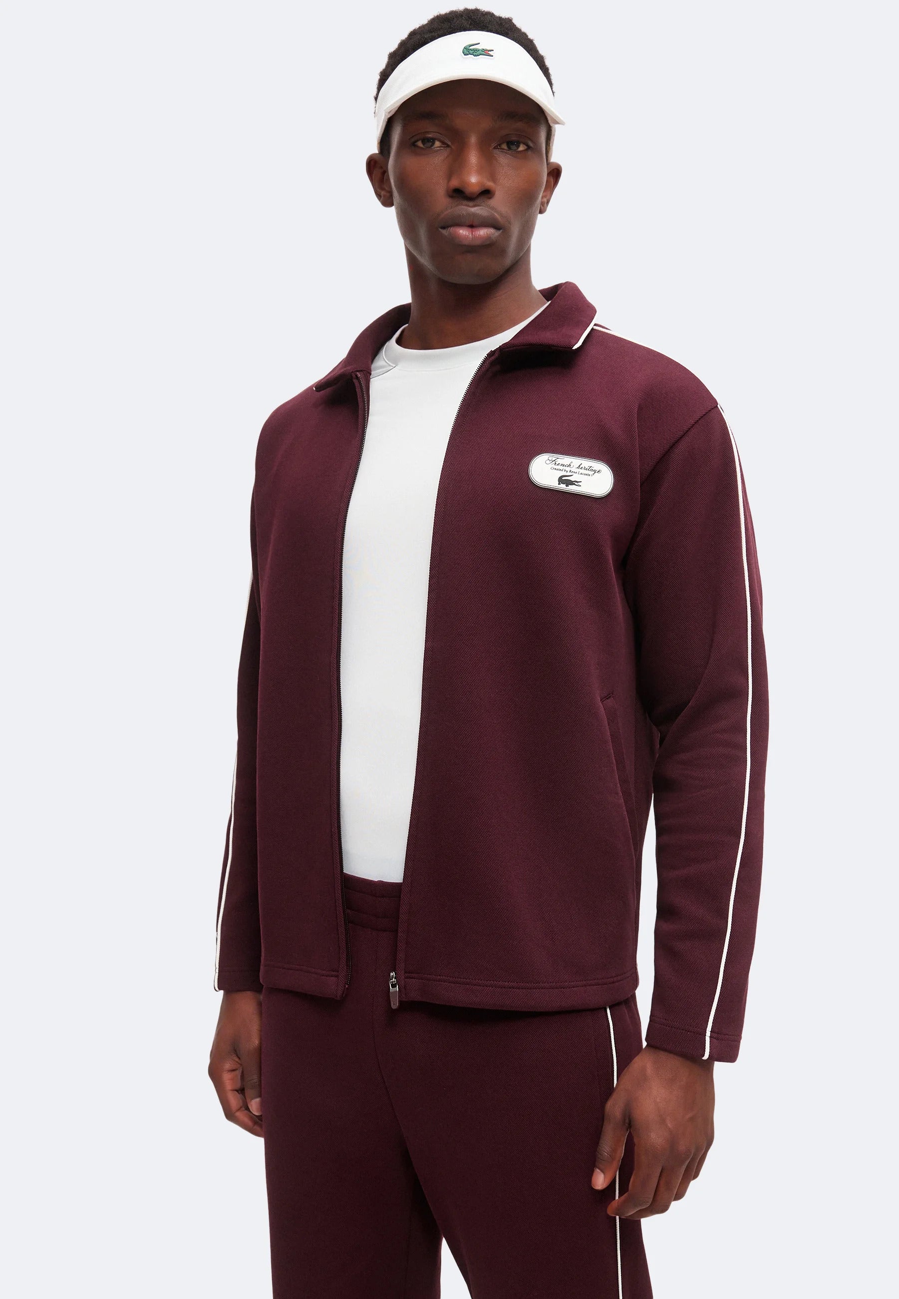 Tennis Heritage zip-up sweatshirt with crest