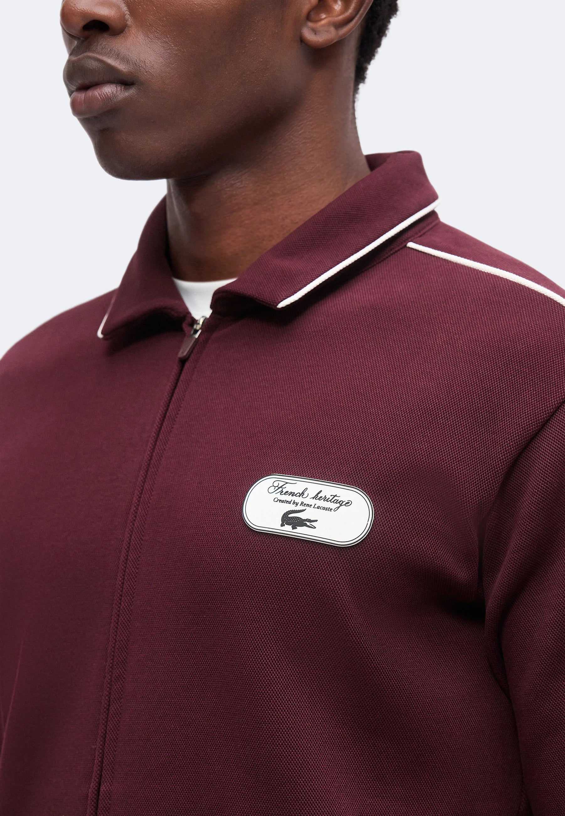 Tennis Heritage zip-up sweatshirt with crest