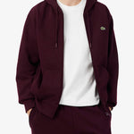 Hoodie in fleece fabric