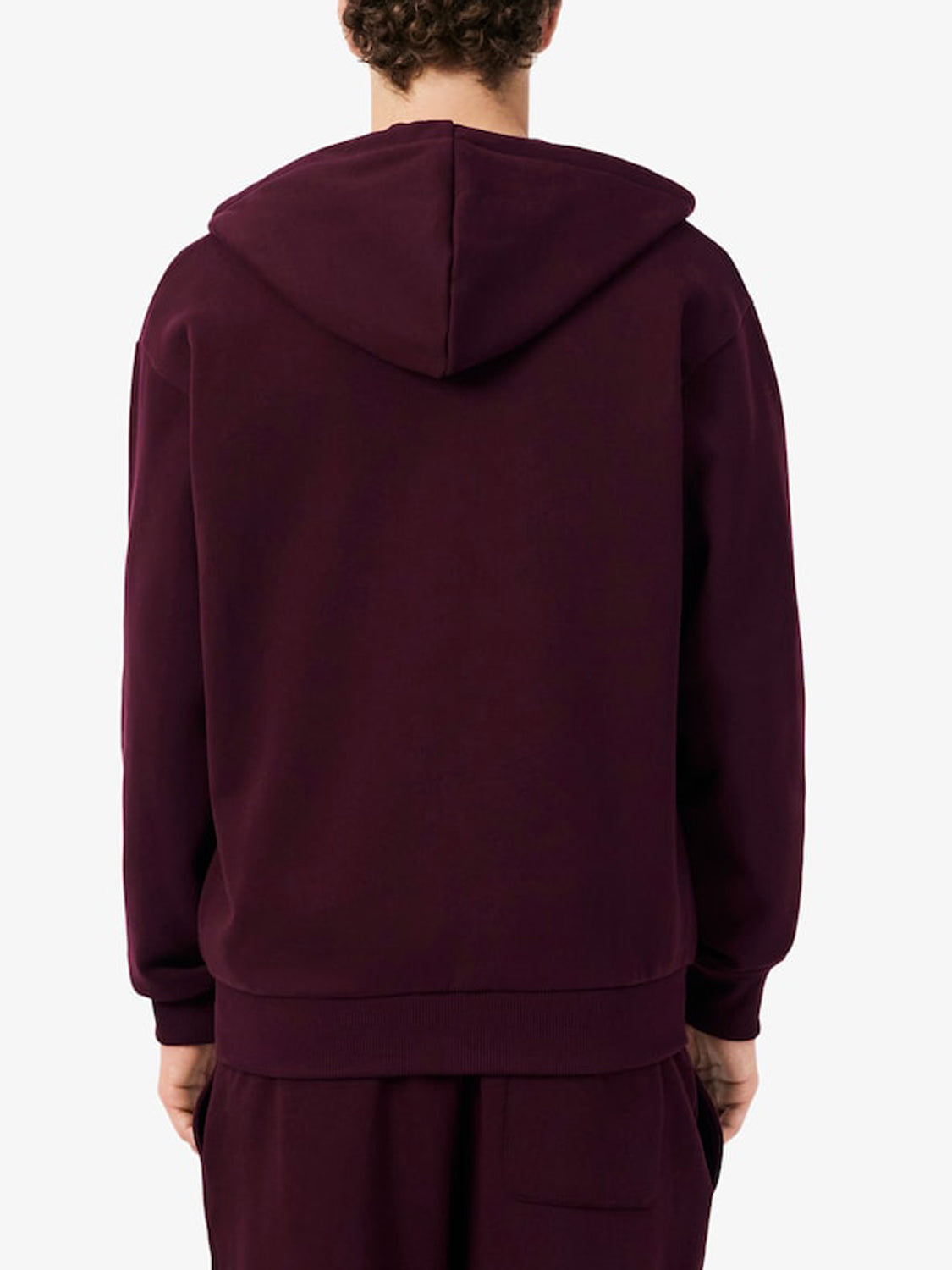 Hoodie in fleece fabric