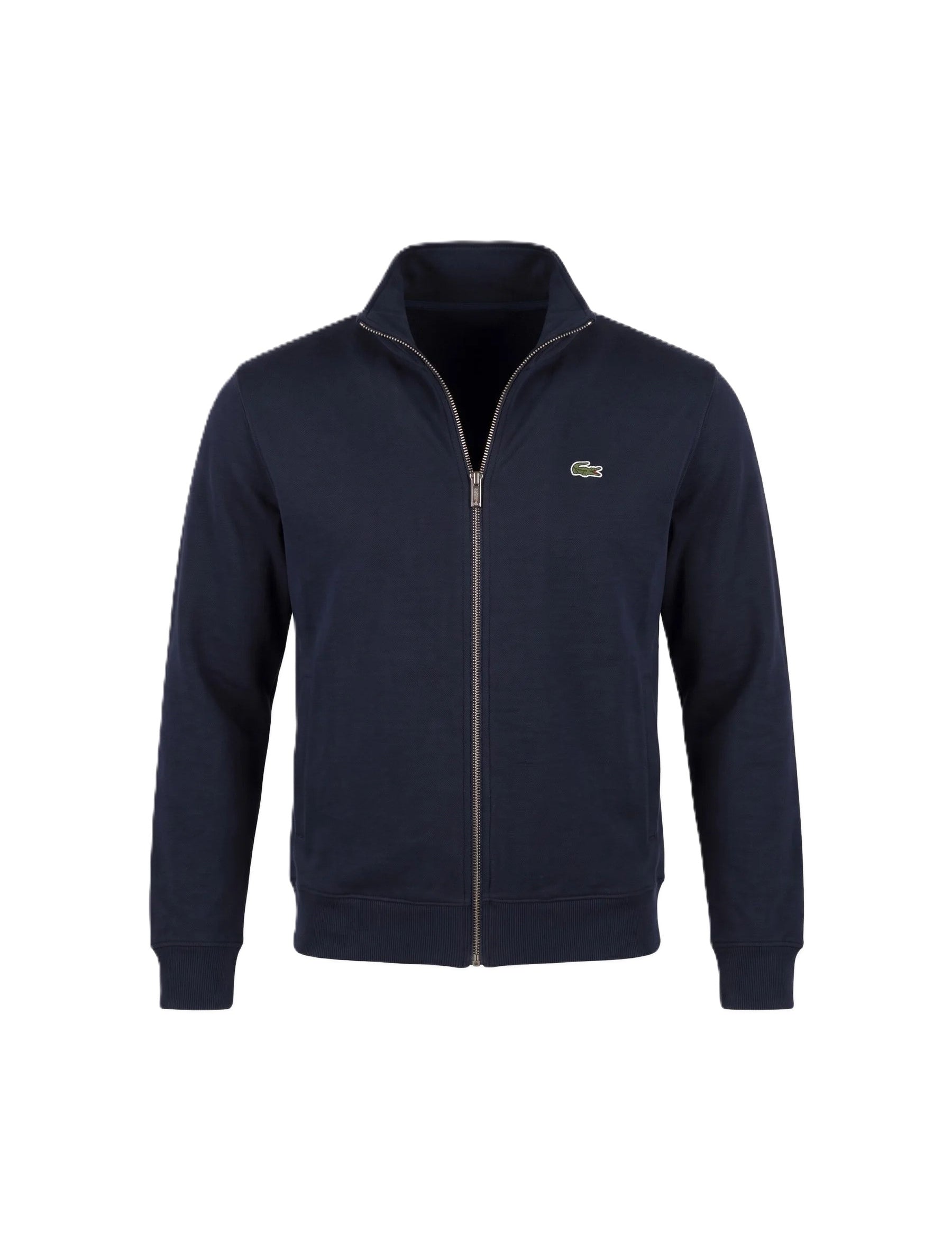 Felpa double face piqué zipped 