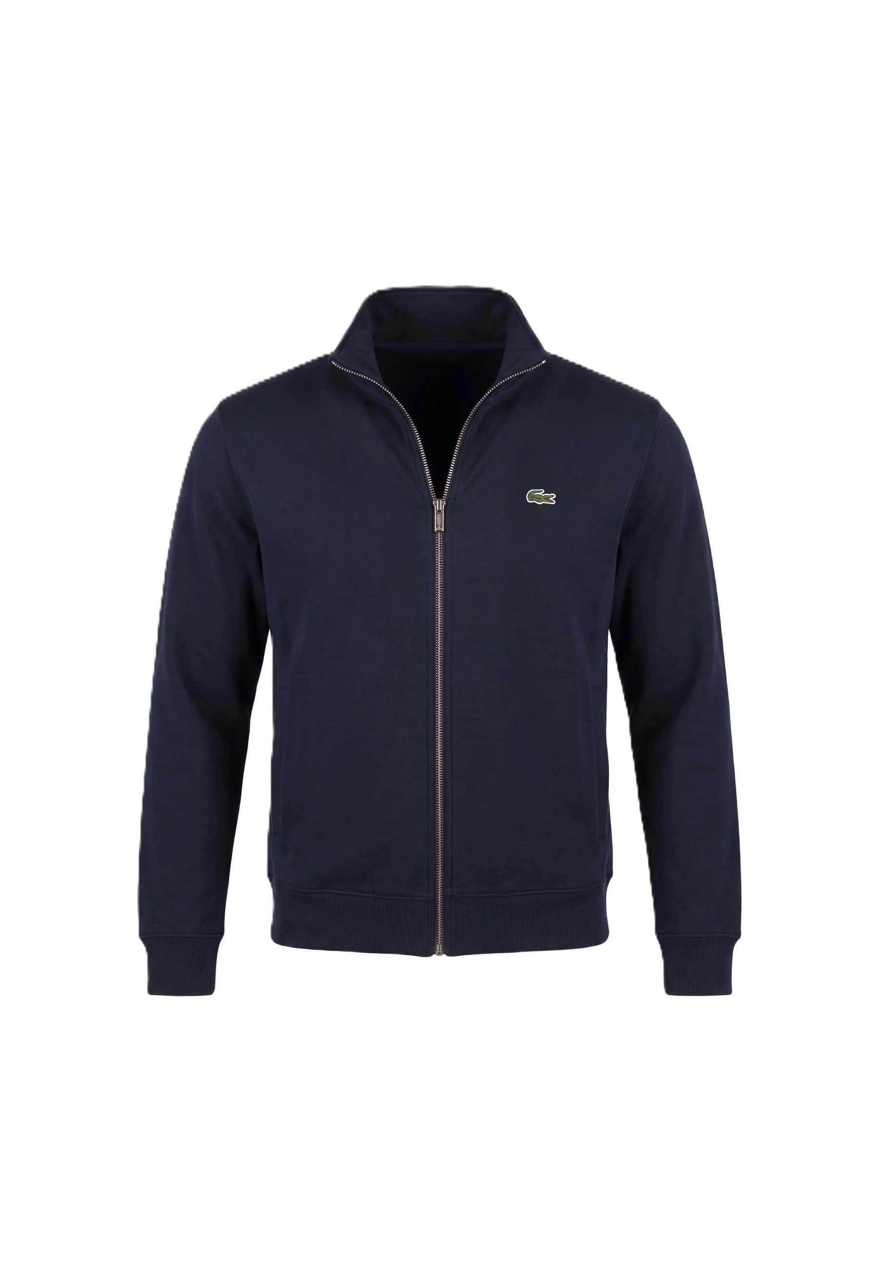 Felpa double face piqué zipped 