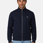 Felpa double face piqué zipped 