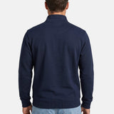 Felpa double face piqué zipped 