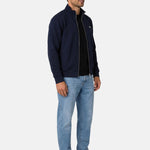 Felpa double face piqué zipped 