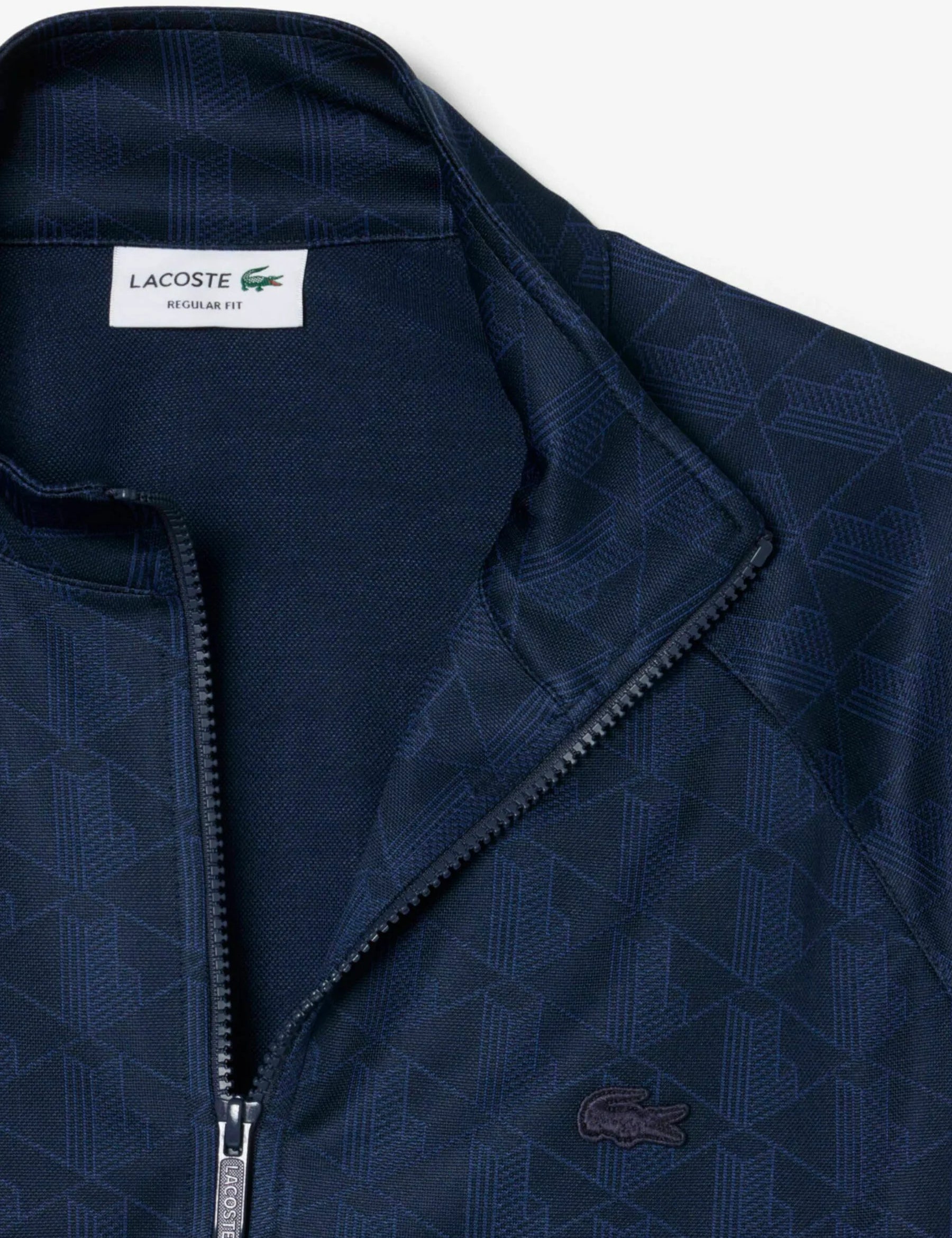 Giacca con zip jacquard con monogramma 