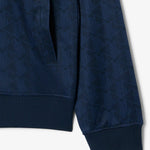 Giacca con zip jacquard con monogramma 