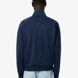 Giacca con zip jacquard con monogramma 
