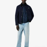 Giacca con zip jacquard con monogramma 