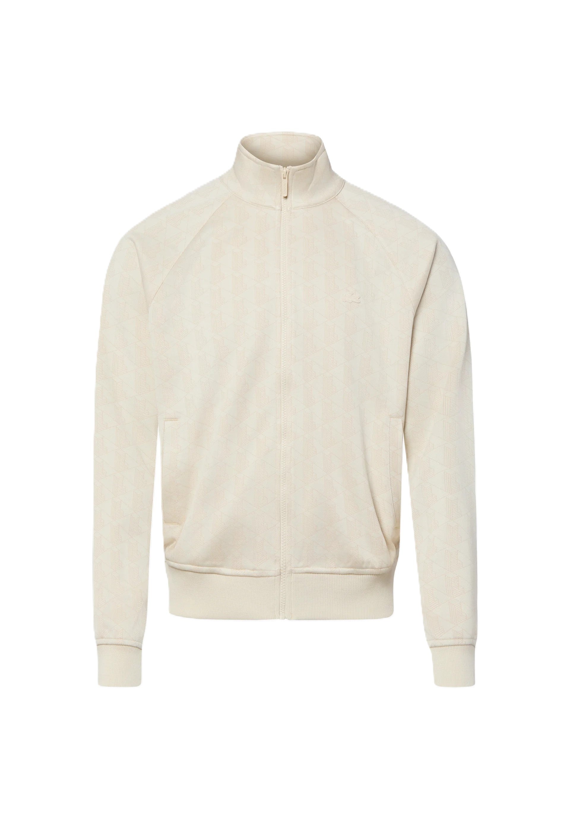 Giacca con zip jacquard con monogramma 