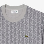 Slim fit T-shirt with jacquard monogram