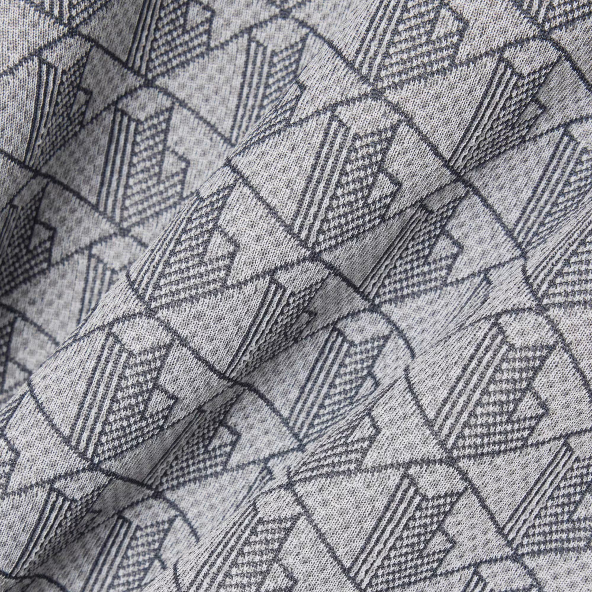 Slim fit T-shirt with jacquard monogram