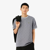 Slim fit T-shirt with jacquard monogram