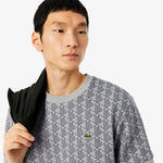 Slim fit T-shirt with jacquard monogram