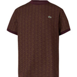 Slim fit T-shirt with jacquard monogram