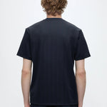 T-shirt jacquard con monogramma 
