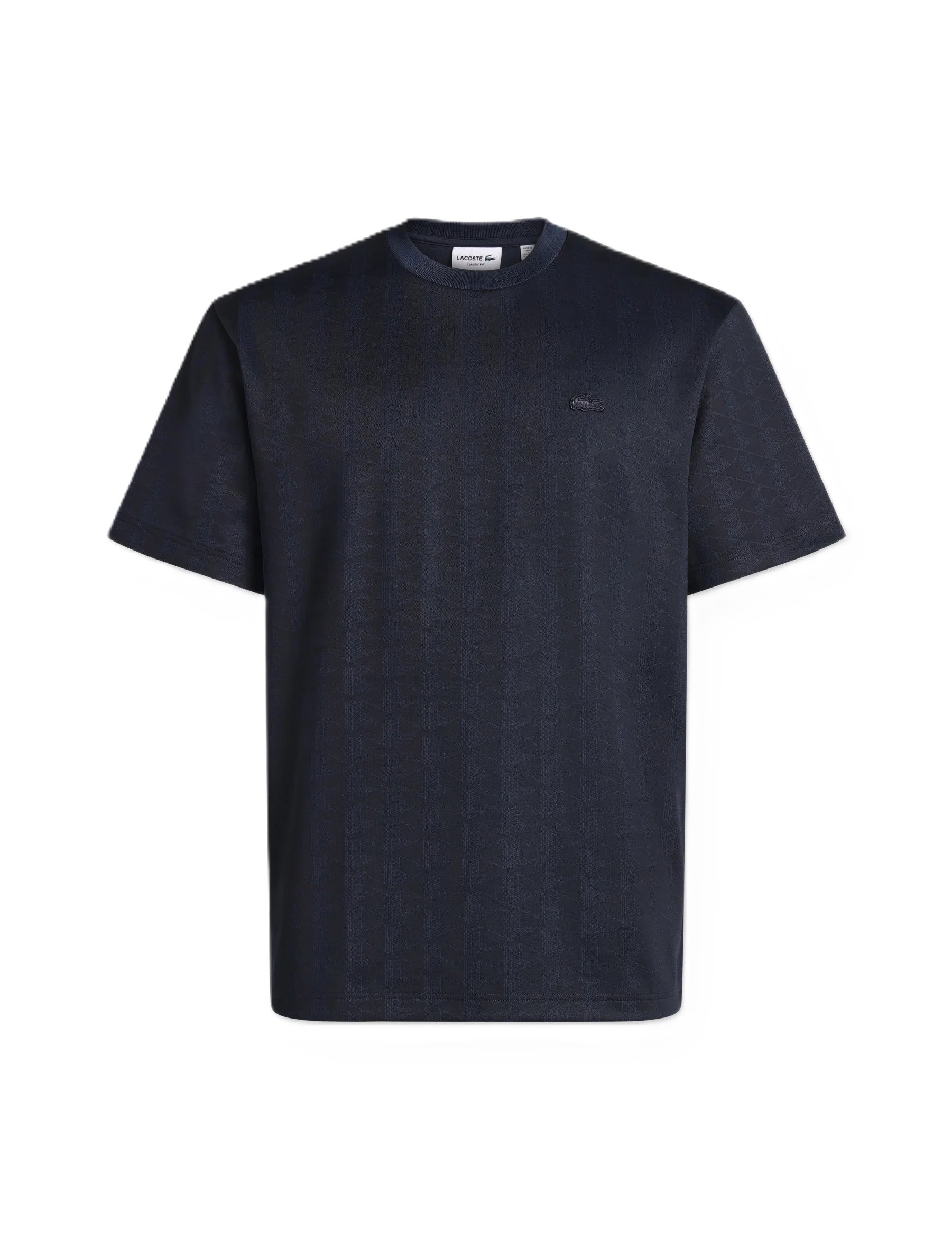 T-shirt jacquard con monogramma 