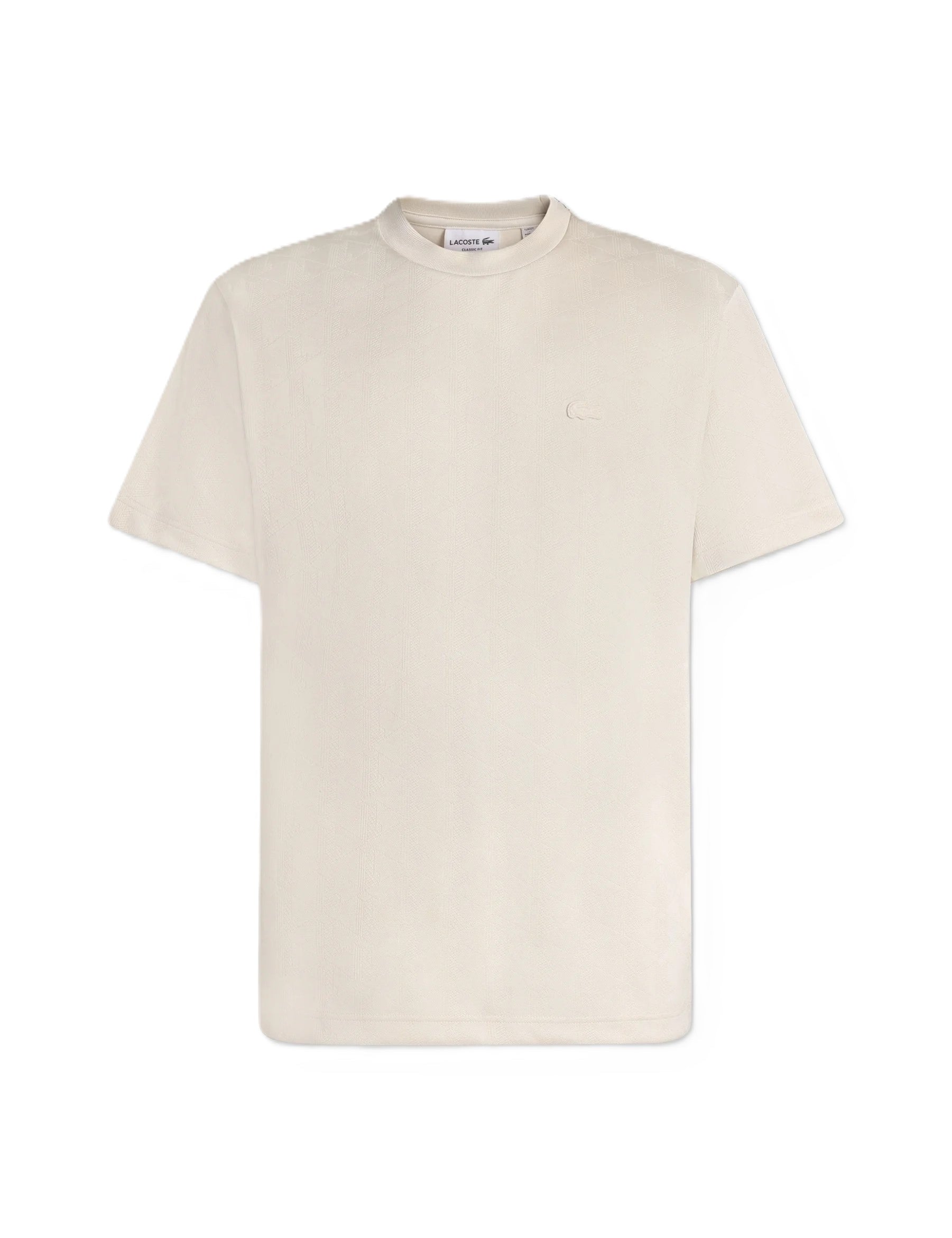 T-shirt jacquard con monogramma 