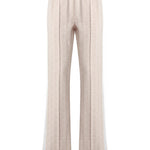Monogrammed flared track pants
