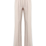 Monogrammed flared track pants