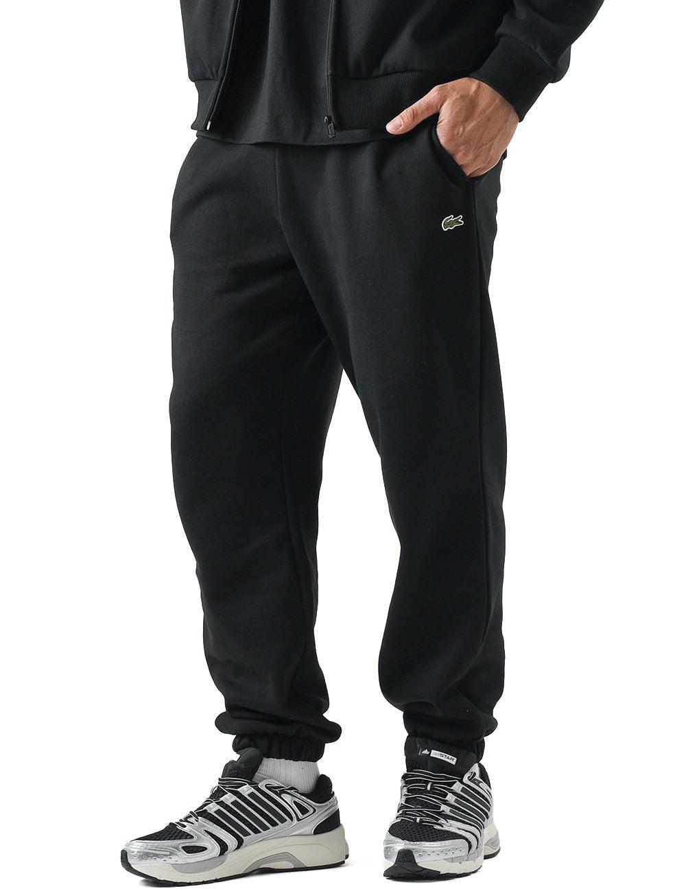 Pantaloni della tuta regular fit in tessuto felpato 