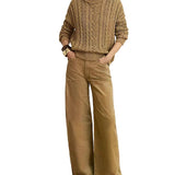 Woven-Wide Leg-Pants 